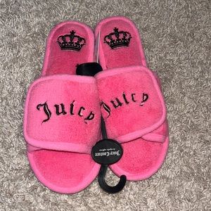 Juicy couture x forever 21 slippers -pink